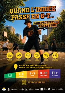 Quand l'indice passe en 6-7, sans protection, t'as le seum !